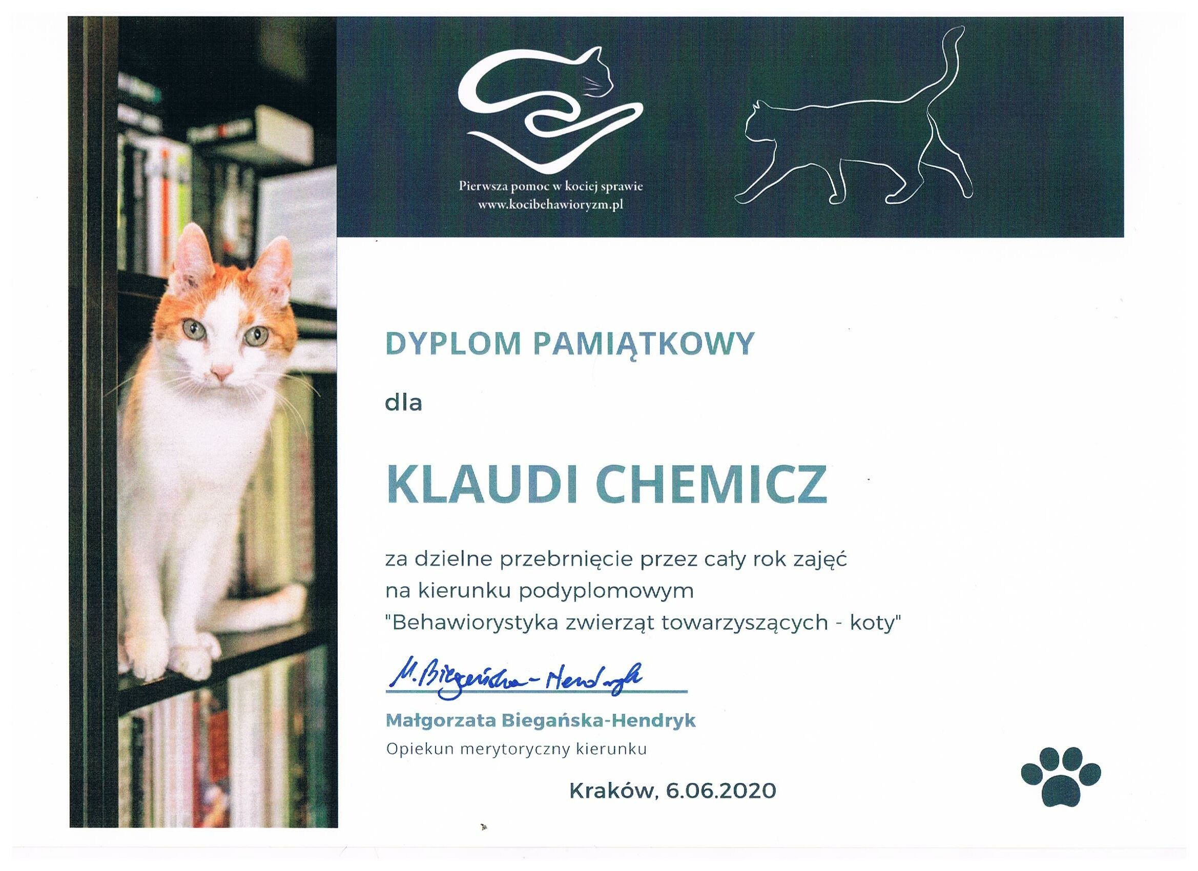 Klaudia Chemicz behawiorystka