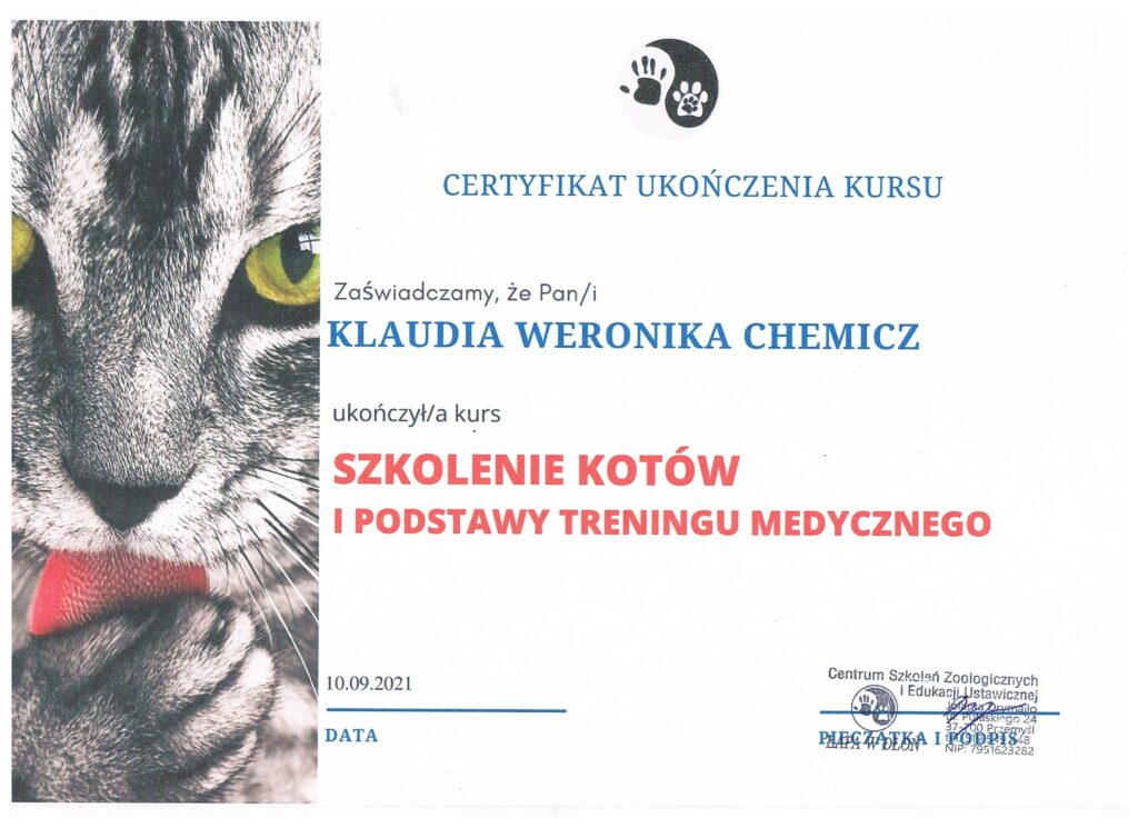 Klaudia Chemicz behawiorystka